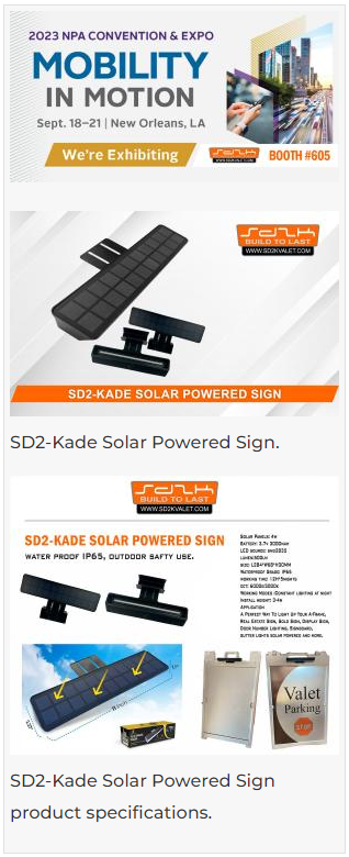 SD2-Kade Solar Powered Sign